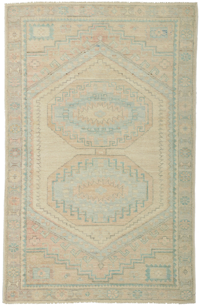 3 x 5 Colorful Oushak Rug 80848