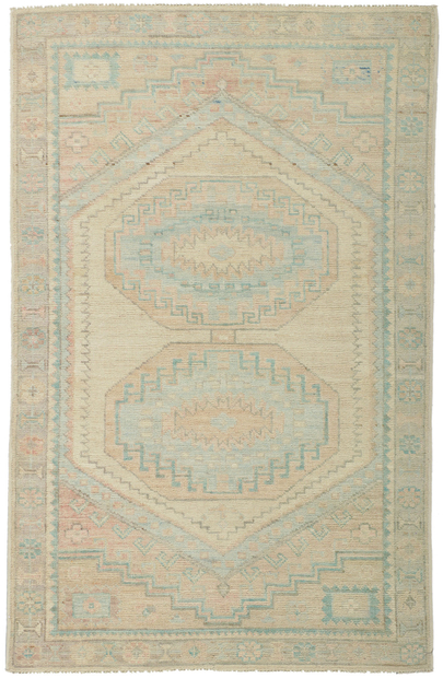 3 x 5 Colorful Oushak Rug 80848