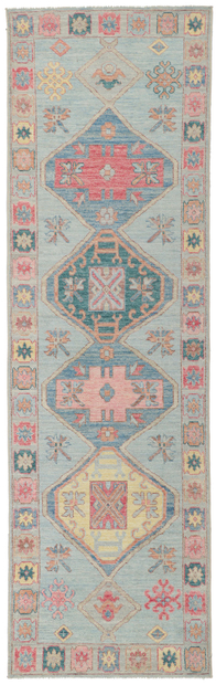 3 x 10 Colorful Oushak Runner 80859