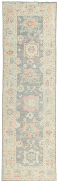 3 x 10 Colorful Oushak Runner 80860