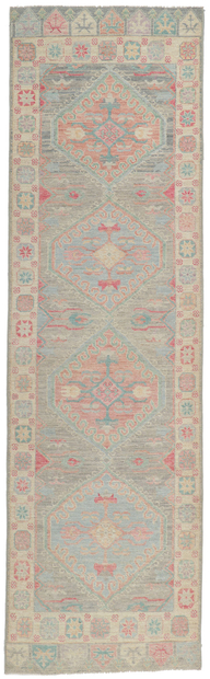 3 x 10 Colorful Oushak Runner 80862