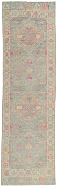 3 x 10 Colorful Oushak Runner 80866