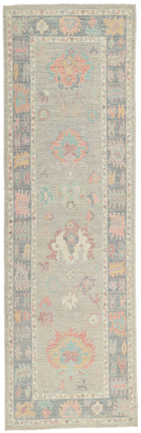 3 x 10 Colorful Oushak Runner 80865