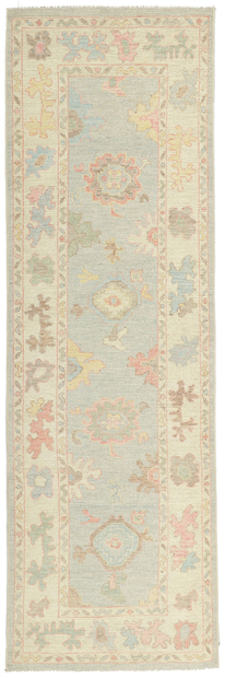 3 x 9 Colorful Oushak Runner 80868