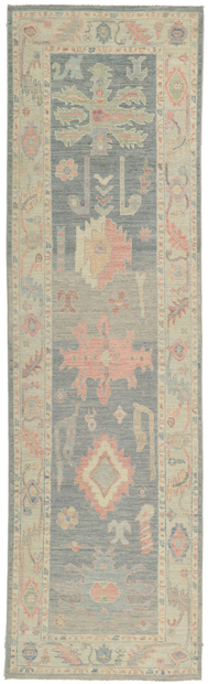 3 x 10 Modern Oushak Rug Runner 80871