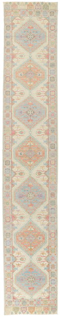 3 x 17 Colorful Oushak Runner 80881