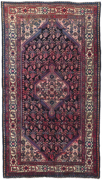 5 x 8 Vintage Persian Hamadan Rug 61122