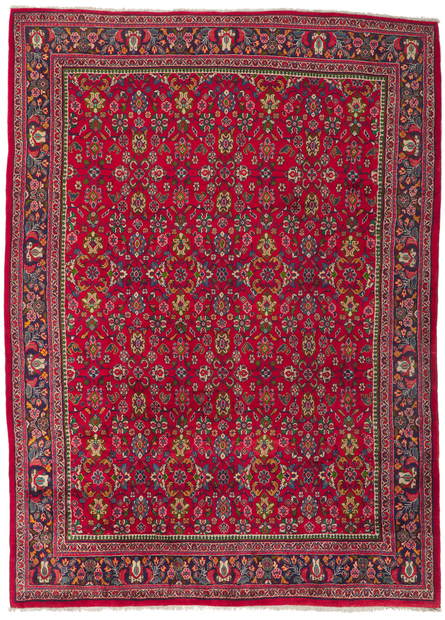 9 x 12 Vintage Persian Mahal Rug 61095