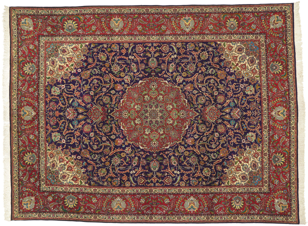 10 x 13 Vintage Persian Tabriz Rug 61110