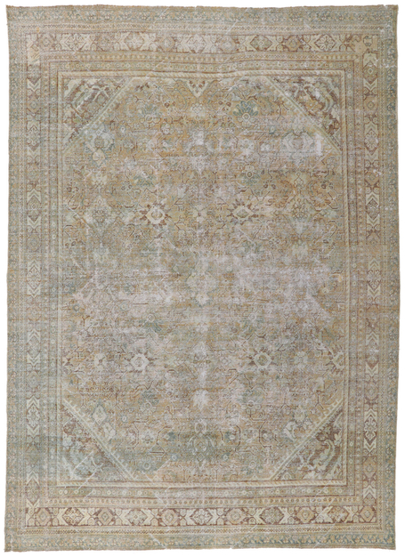 9 x 13 Antique Persian Mahal Rug 61170