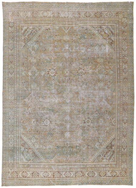 9 x 13 Antique Persian Mahal Rug 61170