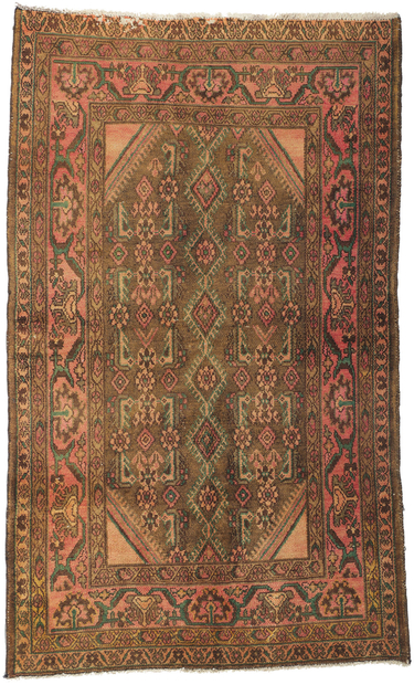 4 x 6 Vintage Persian Hamadan Rug 61159