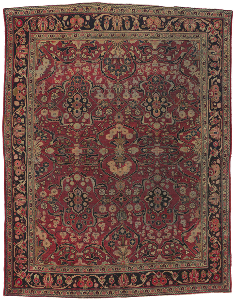 9 x 12 Antique Persian Mahal Rug 61168