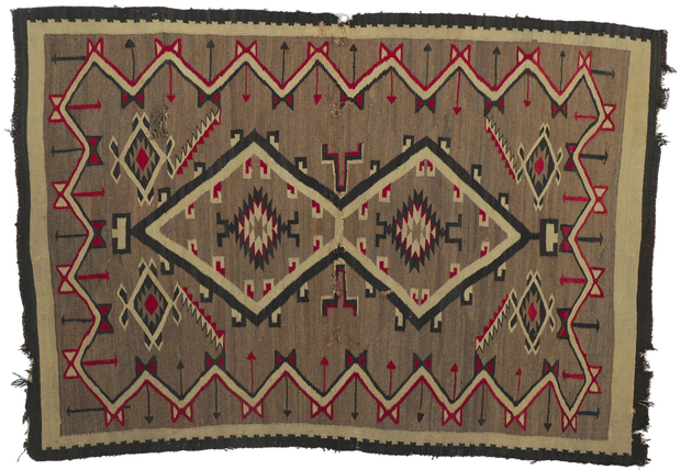 4 x 6 Antique Crystal Navajo Rug 78322