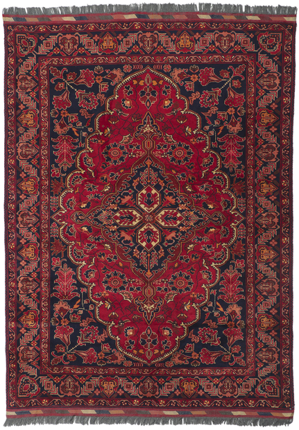 6 x 8 Vintage Afghani Rug 78344