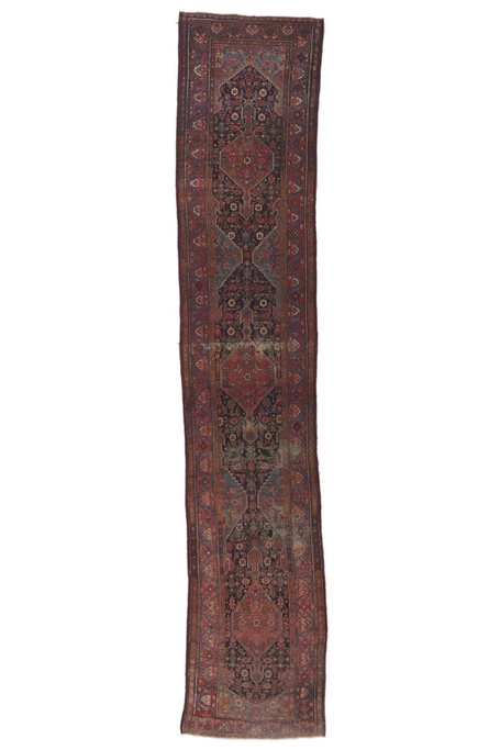 3 x 17 Antique Persian Malayer Runner 78321