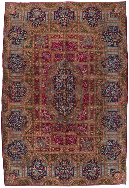 11 x 17 Vintage Persian Lavar Kerman Rug 78342