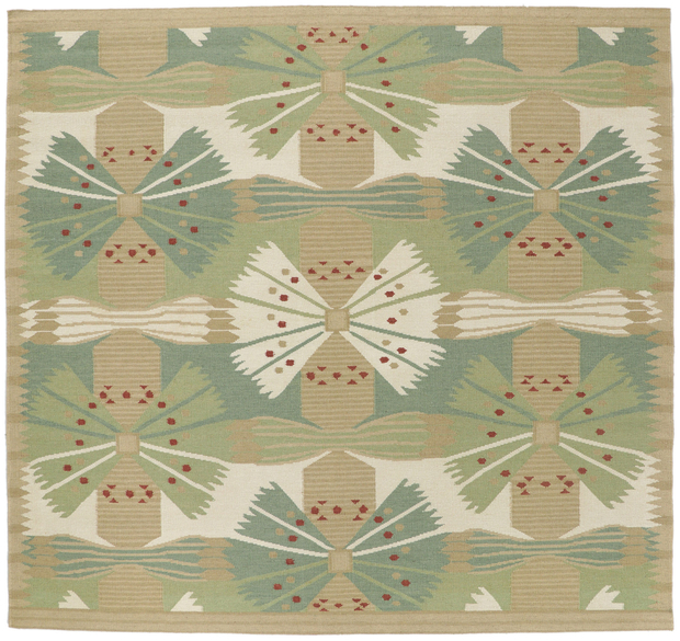 10 x 10 Scandinavian Modern Swedish Inspired Kilim Rug 30850