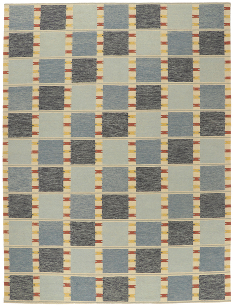 10 x 14 Scandinavian Modern Swedish Inspired Kilim Rug 30853
