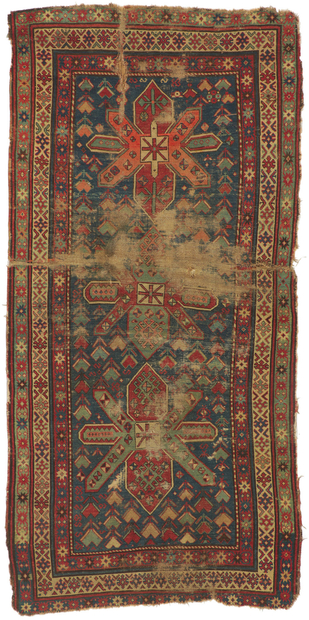 4 x 8 Antique Kazak Runner 78312