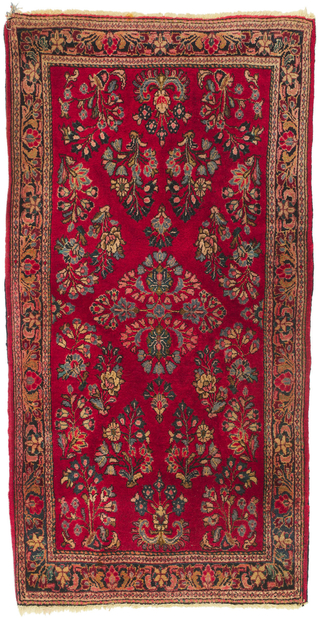 3 x 5 Vintage Persian Sarouk Rug 78315