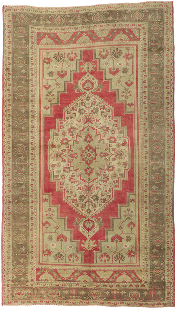 7 x 11 Vintage Turkish Oushak Rug 51367