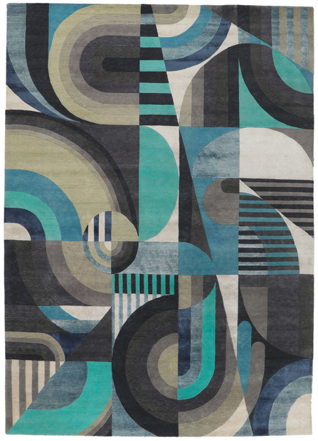 10 x 14 Contemporary Abstract Rug 30883