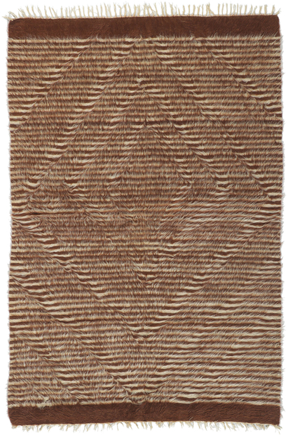 4 x 6 Turkish Angora Wool Kilim Rug 53845