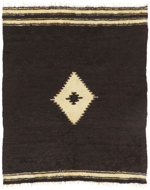 5 x 6 Vintage Turkish Angora Wool Kilim Rug 53849