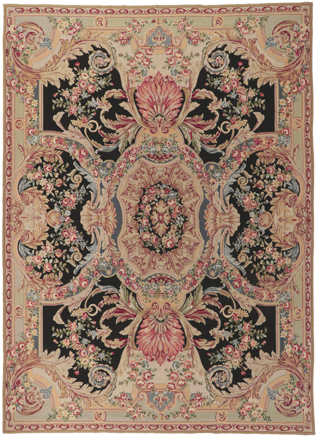 8 x 12 Vintage French Savonnerie Style Rug 78359