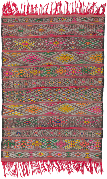 3 x 4 Vintage Moroccan Kilim Rug 78409