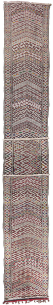 4 x 24 Vintage Zemmour Moroccan Kilim Runner 21705