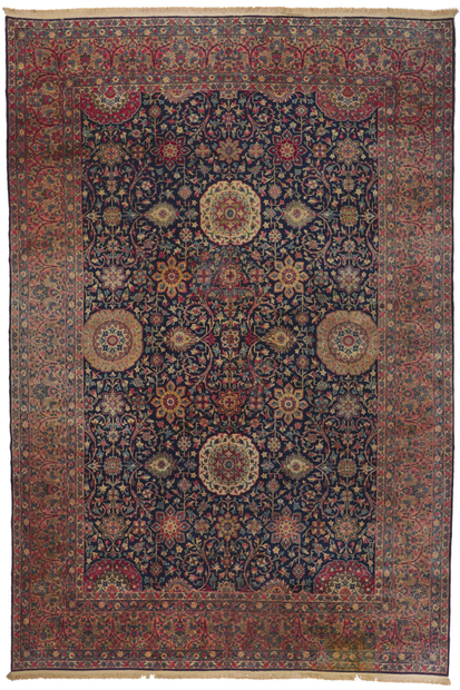 11 x 17 Antique Persian Kerman Rug 78354