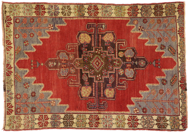 3 x 5 Vintage Oushak Rug 51386