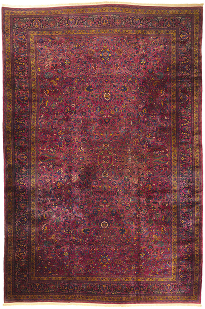 15 x 24 Antique Persian Mashhad Rug 78355