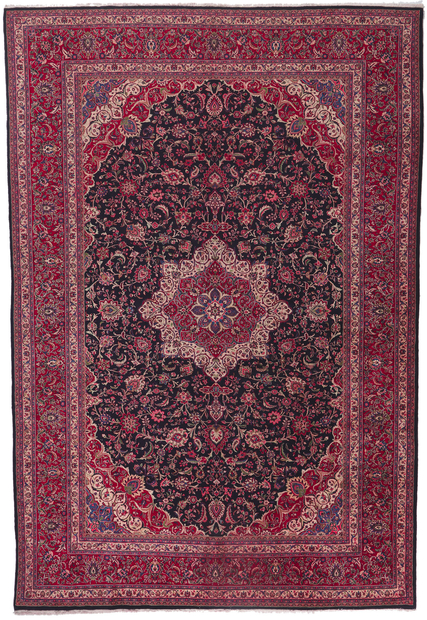 11 x 16 Vintage Persian Mashhad Rug 61204