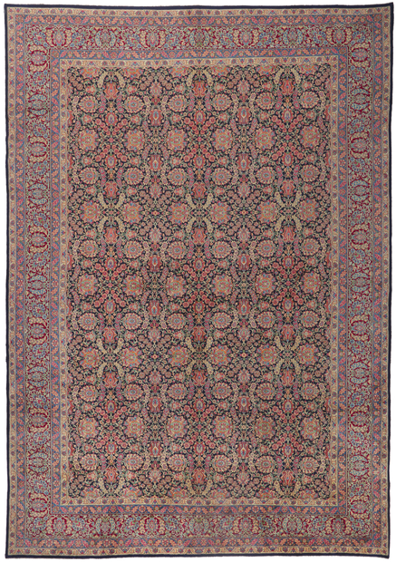 11 x 16 Antique Persian Kerman Rug 61210