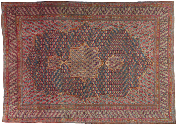 12 x 16 Signed Rashid Farrokhi Vintage Persian Kerman Rug 61211