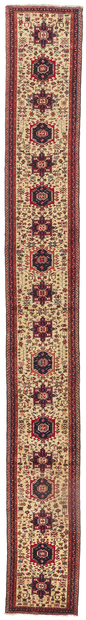 3 x 22 Vintage Persian Heriz Runner 61220