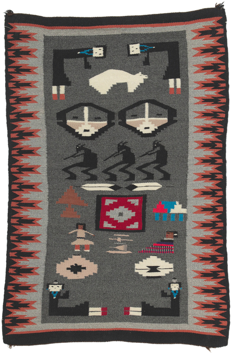 2 x 3 Vintage Navajo Kilim Rug 78425