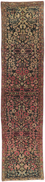 2 x 9 Antique Persian Hamadan Runner 61199