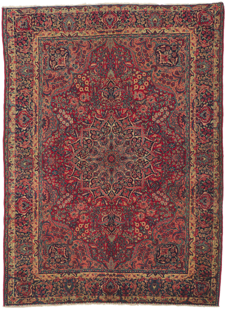 5 x 6 Antique Persian Tabriz Rug 61214