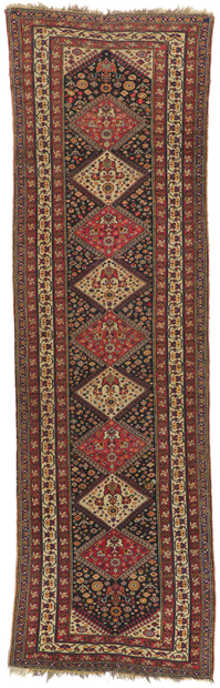 3 x 11 Antique Persian Shiraz Runner 78454