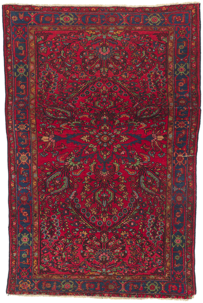 5 x 7 Antique Persian Hamadan Rug 78453
