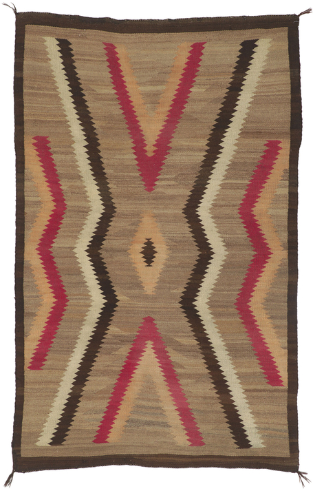 4 x 7 Vintage Navajo Ganado Rug 78431