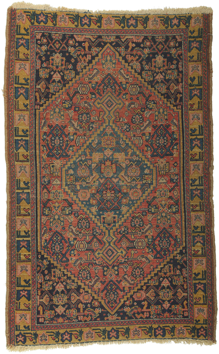 2 x 3 Antique Persian Senneh Rug 78417