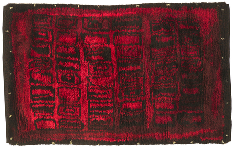 4 x 7 Vintage Finnish Rya Rug Kirsti Ilvessalo 78469