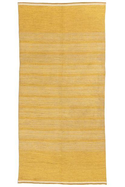 6 x 12 Vintage Gold Swedish Rollakan Rug 78505