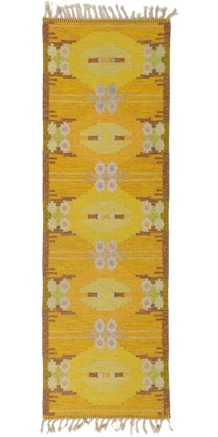 3 x 8 Vintage Swedish Kilim Rug Ingrid Silow Rollakan 78507