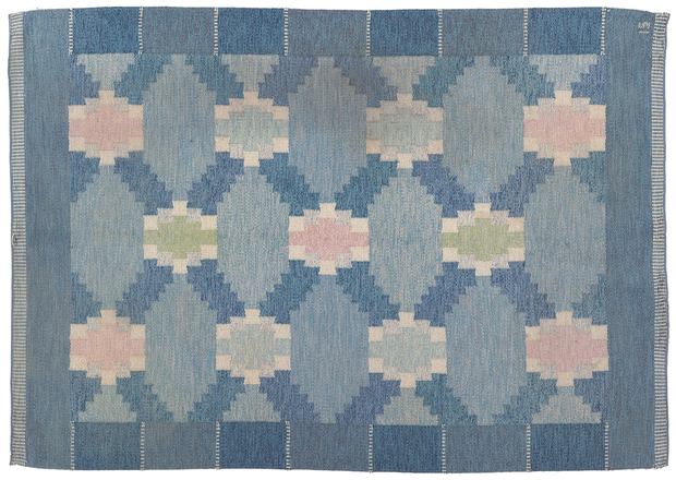 ​5 x 8 Ingegerd Silow Vintage Swedish Rollakan Rug 78499